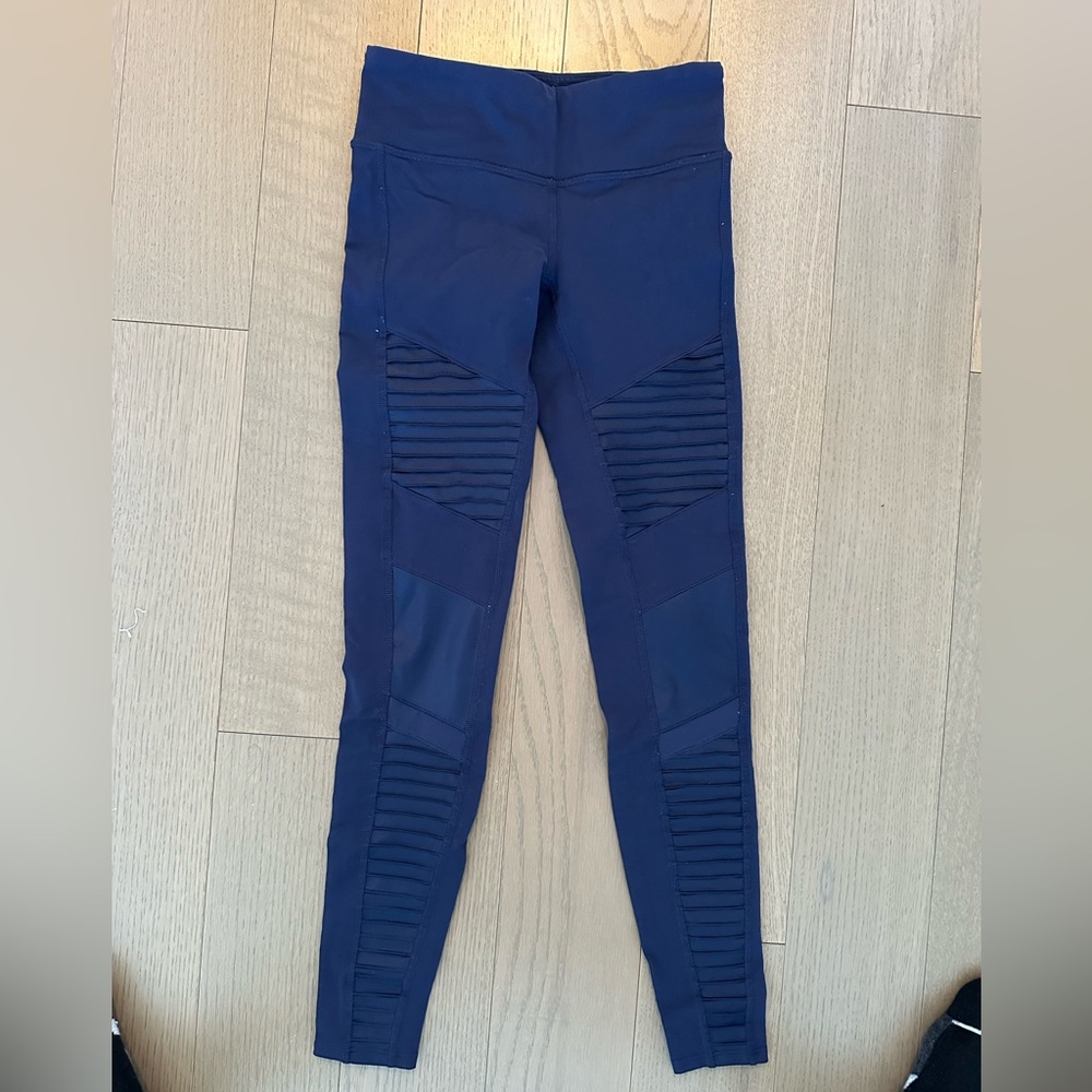 Alo Yoga “Moto” Leggings - Navy